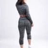 Mid-Rise Capri Fitness Leggings with Side Pockets - Image 16