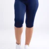 Mid-Rise Capri Fitness Leggings with Side Pockets - Image 21