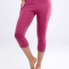 Mid-Rise Capri Fitness Leggings with Side Pockets - Image 27