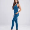 High-Waisted Classic Gym Leggings with Side Pockets - Image 12