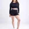 High-Waisted Athletic Shorts with Side Pockets - Image 37