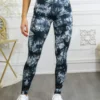 Tie Dye Wide Waistband High Quality Cotton Leggings - Image 2