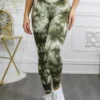 Tie Dye Wide Waistband High Quality Cotton Leggings - Image 6