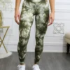 Tie Dye Wide Waistband High Quality Cotton Leggings - Image 9