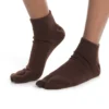 Thicker V-Toe Brown Tabi Socks - Cotton Blend - Image 2