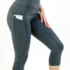 Seajoy High-Waisted Capri Leggings with Pockets - Image 2