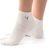 1 Pair V-Toe Ankle Socks - Black, Grey, or White - Image 2